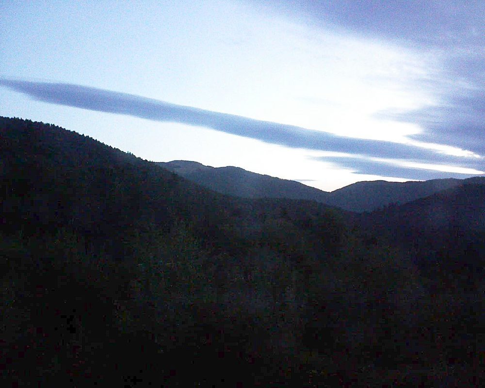 Le petit ballon vu depuis le Domaine Langmatt à Murbach le 11.08.2018 à 06:00 Le petit ballon (Alsace, Vosges) le 11.08.2018 à 06:00