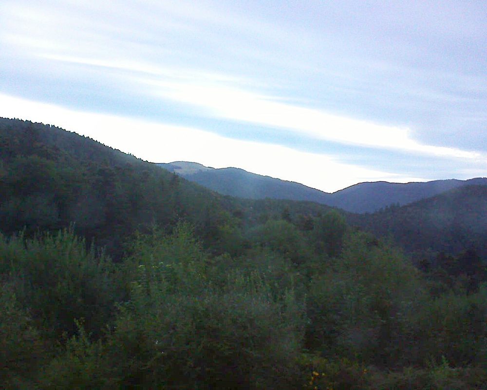 Le petit ballon vu depuis le Domaine Langmatt à Murbach le 11.08.2018 à 06:15 Le petit ballon (Alsace, Vosges) le 11.08.2018 à 06:15