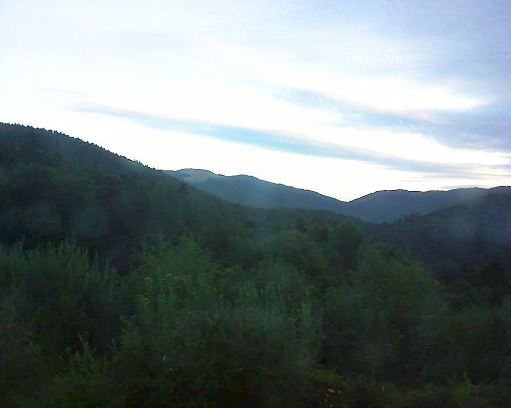 Le petit ballon vu depuis le Domaine Langmatt à Murbach le 11.08.2018 à 06:45 Le petit ballon (Alsace, Vosges) le 11.08.2018 à 06:45