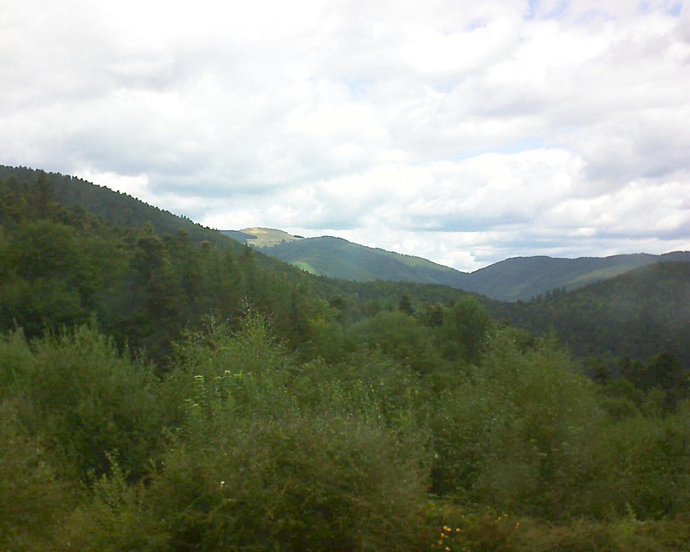 Le petit ballon vu depuis le Domaine Langmatt à Murbach le 11.08.2018 à 12:00 Le petit ballon (Alsace, Vosges) le 11.08.2018 à 12:00
