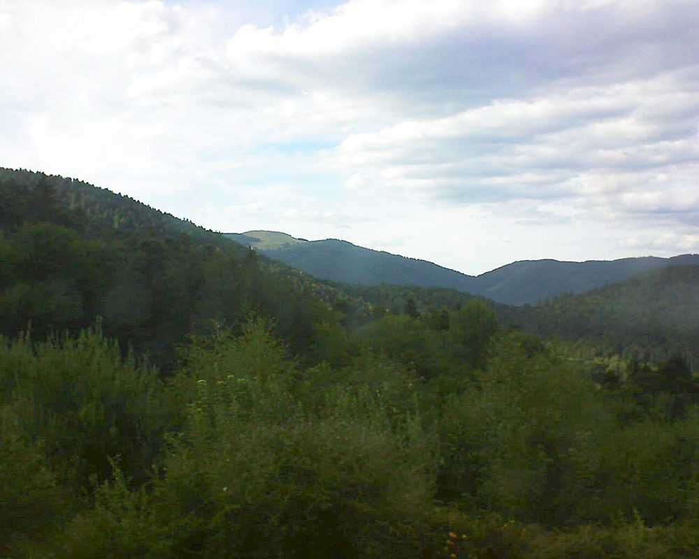 Le petit ballon vu depuis le Domaine Langmatt à Murbach le 11.08.2018 à 18:30 Le petit ballon (Alsace, Vosges) le 11.08.2018 à 18:30
