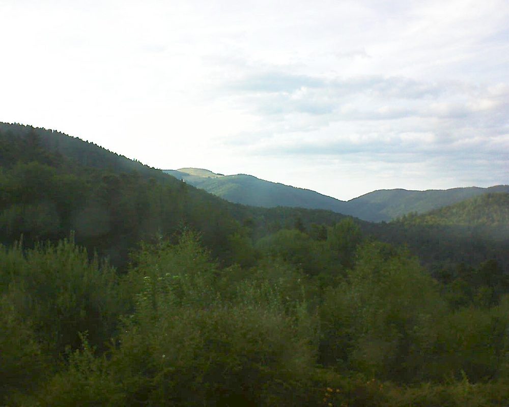 Le petit ballon vu depuis le Domaine Langmatt à Murbach le 11.08.2018 à 19:30 Le petit ballon (Alsace, Vosges) le 11.08.2018 à 19:30