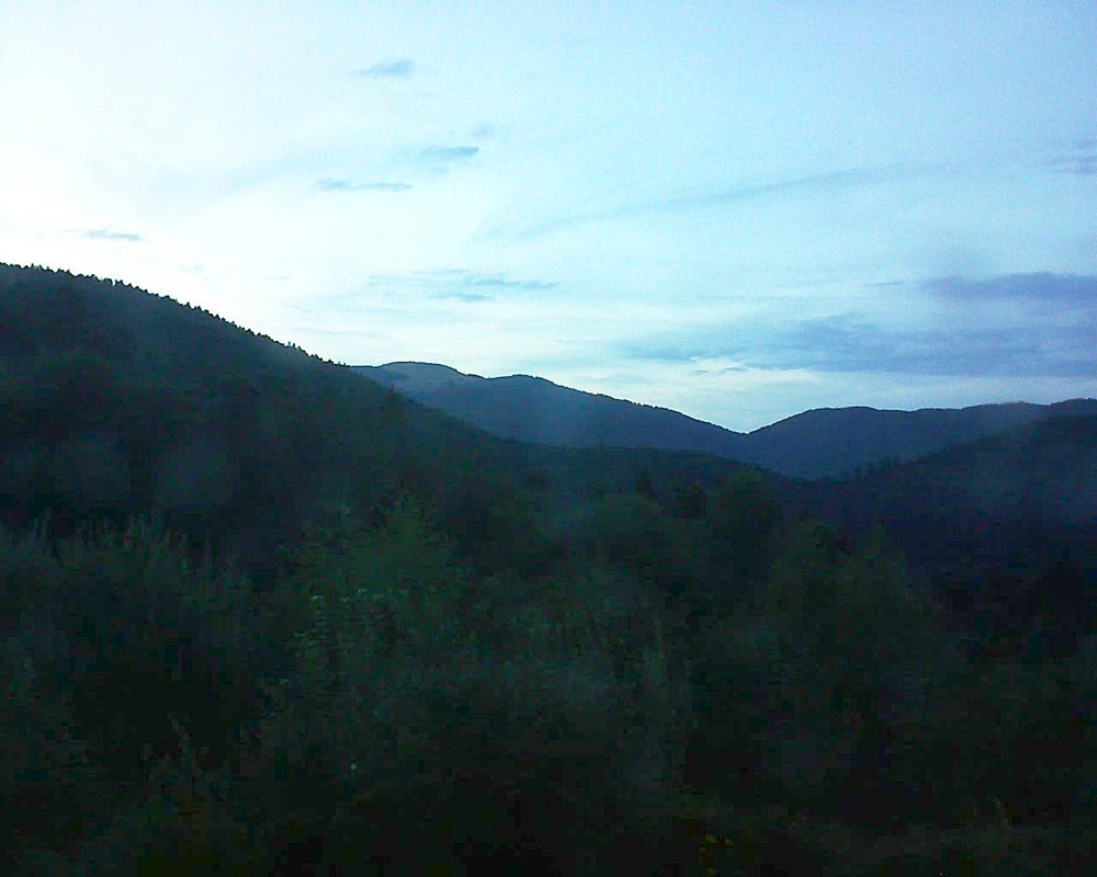 Le petit ballon vu depuis le Domaine Langmatt à Murbach le 11.08.2018 à 21:00 Le petit ballon (Alsace, Vosges) le 11.08.2018 à 21:00