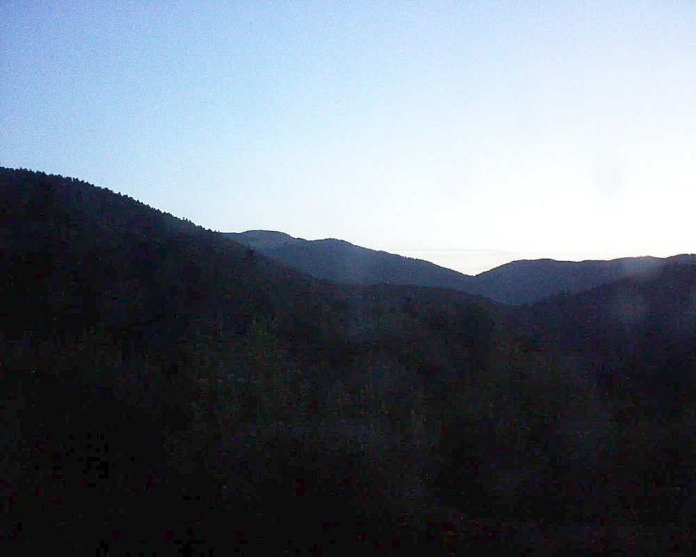 Le petit ballon vu depuis le Domaine Langmatt à Murbach le 12.08.2018 à 06:00 Le petit ballon (Alsace, Vosges) le 12.08.2018 à 06:00