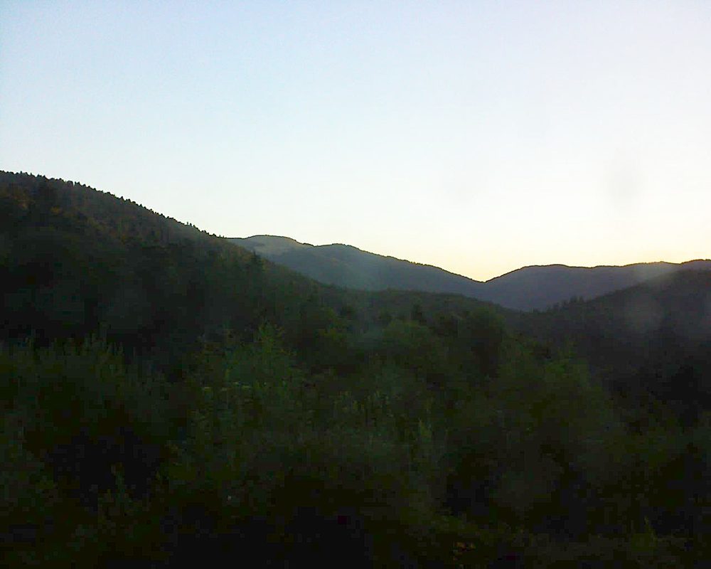 Le petit ballon vu depuis le Domaine Langmatt à Murbach le 12.08.2018 à 06:30 Le petit ballon (Alsace, Vosges) le 12.08.2018 à 06:30