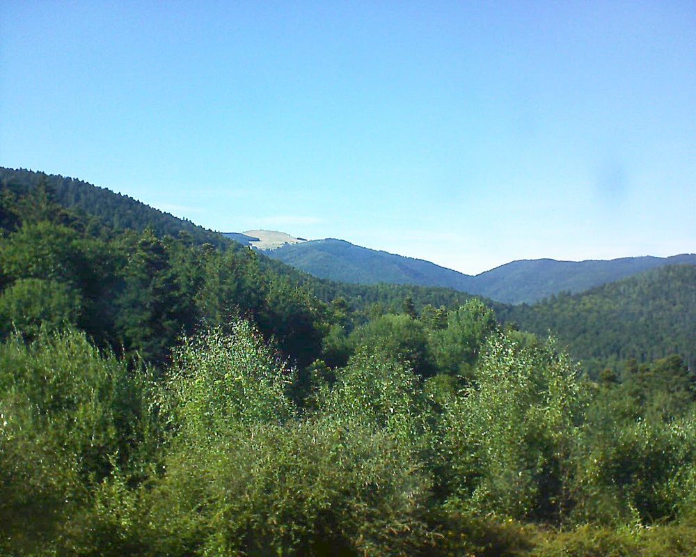 Le petit ballon vu depuis le Domaine Langmatt à Murbach le 12.08.2018 à 17:00 Le petit ballon (Alsace, Vosges) le 12.08.2018 à 17:00