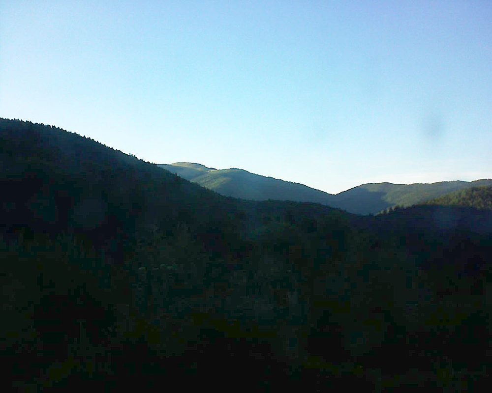 Le petit ballon vu depuis le Domaine Langmatt à Murbach le 12.08.2018 à 19:45 Le petit ballon (Alsace, Vosges) le 12.08.2018 à 19:45