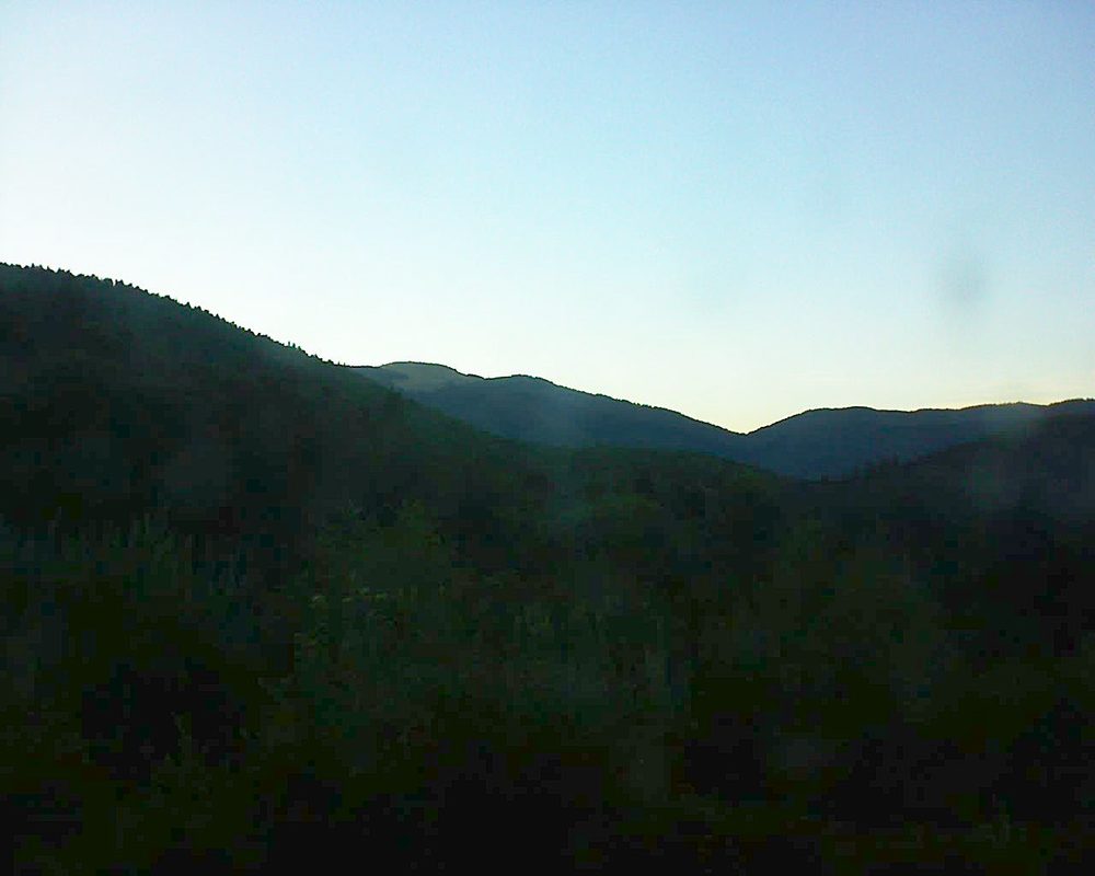 Le petit ballon vu depuis le Domaine Langmatt à Murbach le 12.08.2018 à 20:30 Le petit ballon (Alsace, Vosges) le 12.08.2018 à 20:30