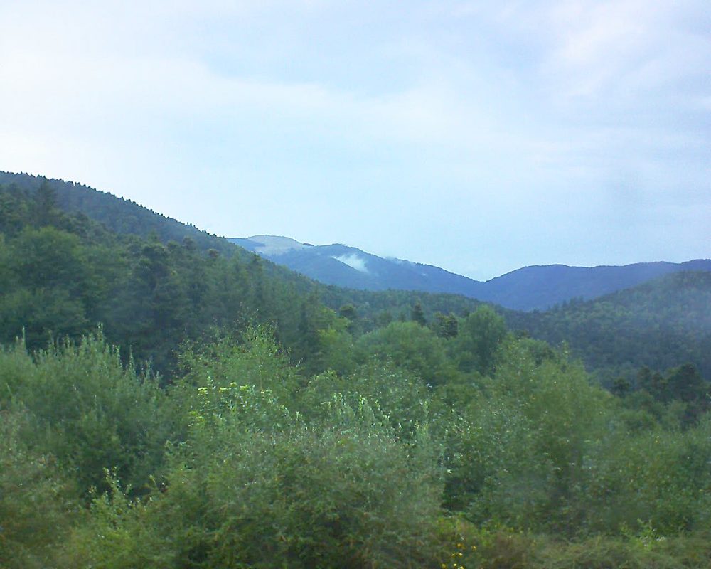 Le petit ballon vu depuis le Domaine Langmatt à Murbach le 13.08.2018 à 10:00 Le petit ballon (Alsace, Vosges) le 13.08.2018 à 10:00