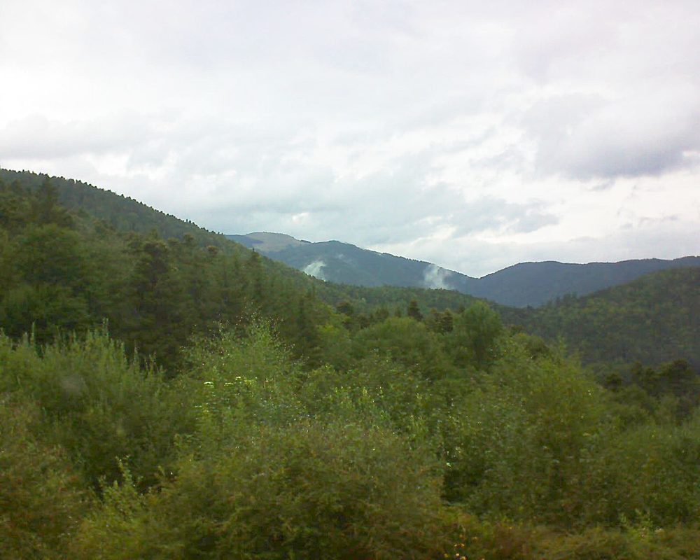 Le petit ballon vu depuis le Domaine Langmatt à Murbach le 13.08.2018 à 11:30 Le petit ballon (Alsace, Vosges) le 13.08.2018 à 11:30