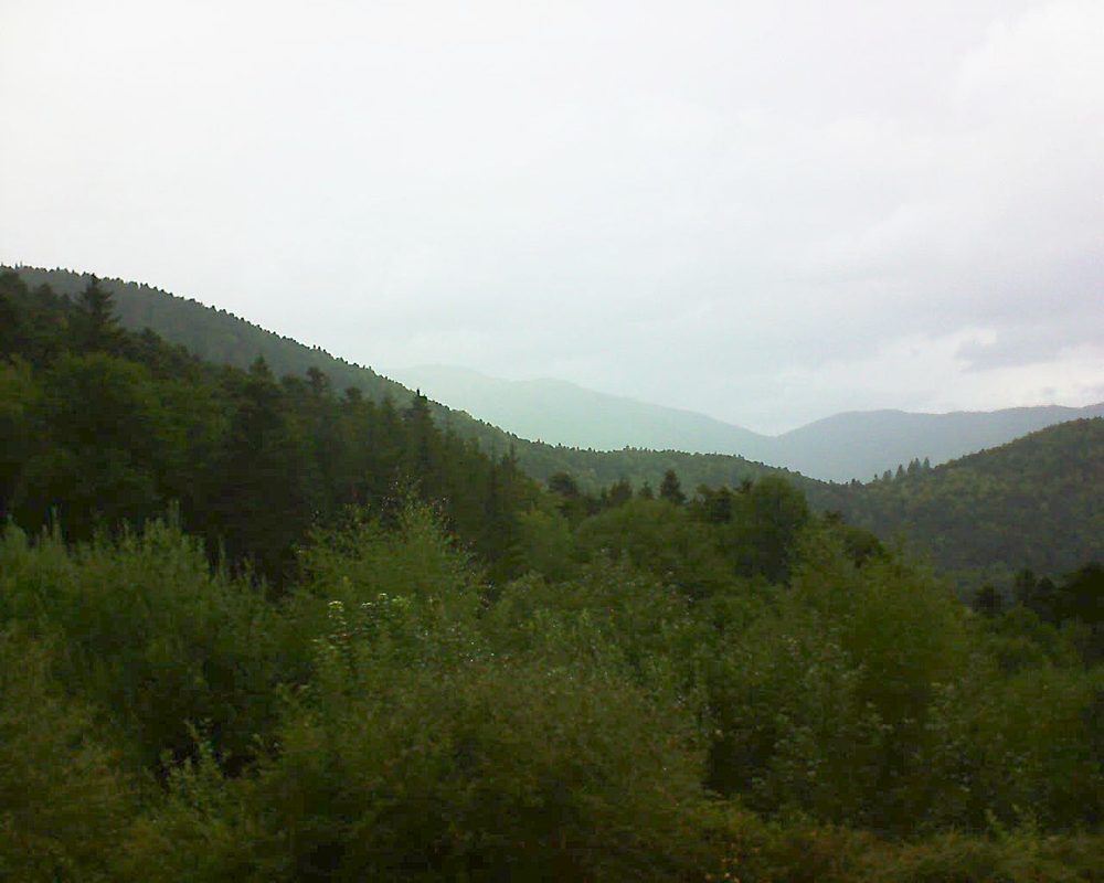 Le petit ballon vu depuis le Domaine Langmatt à Murbach le 13.08.2018 à 13:15 Le petit ballon (Alsace, Vosges) le 13.08.2018 à 13:15
