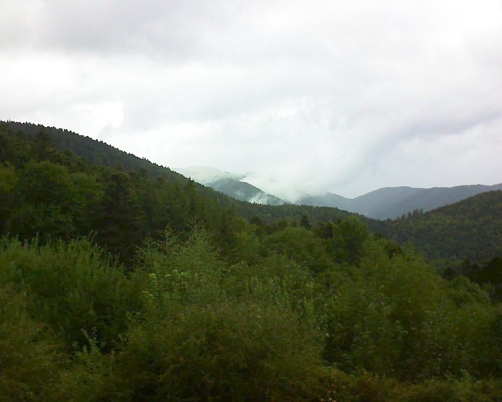 Le petit ballon vu depuis le Domaine Langmatt à Murbach le 13.08.2018 à 13:45 Le petit ballon (Alsace, Vosges) le 13.08.2018 à 13:45