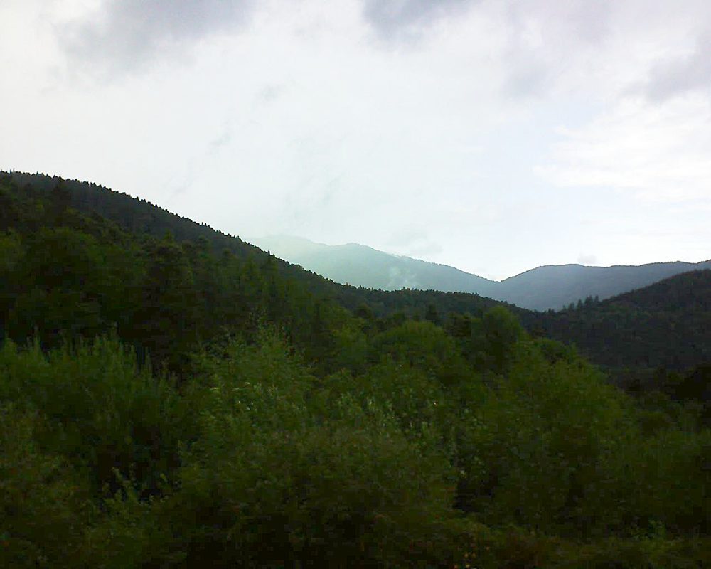 Le petit ballon vu depuis le Domaine Langmatt à Murbach le 13.08.2018 à 16:45 Le petit ballon (Alsace, Vosges) le 13.08.2018 à 16:45