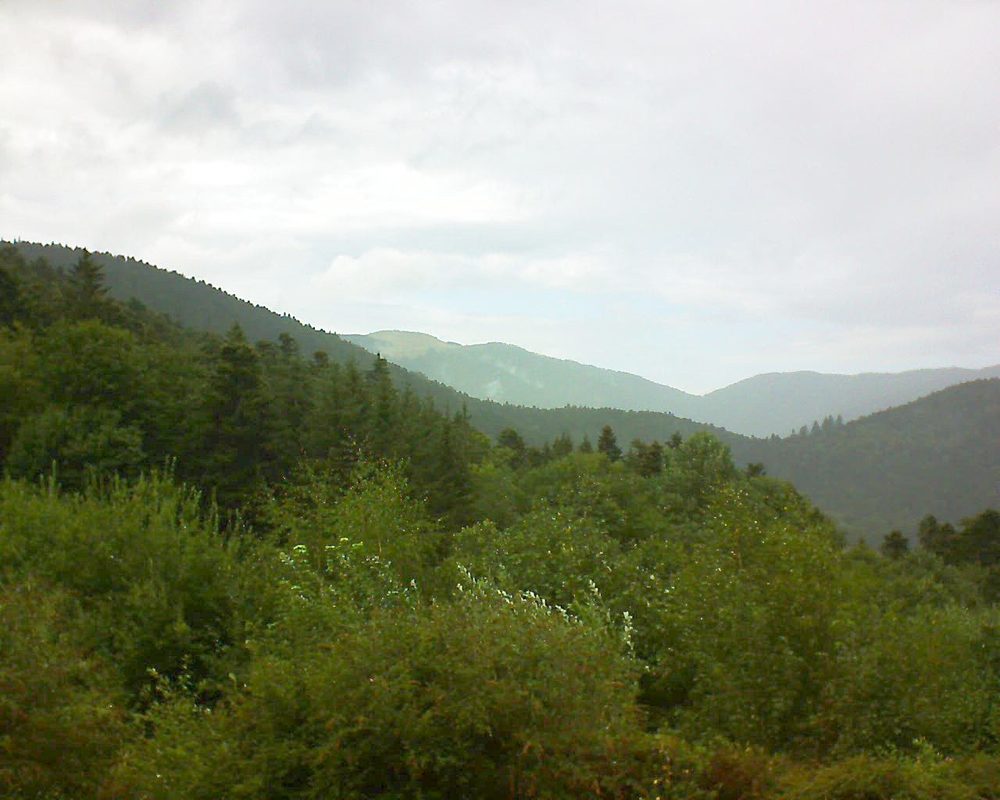 Le petit ballon vu depuis le Domaine Langmatt à Murbach le 13.08.2018 à 17:00 Le petit ballon (Alsace, Vosges) le 13.08.2018 à 17:00
