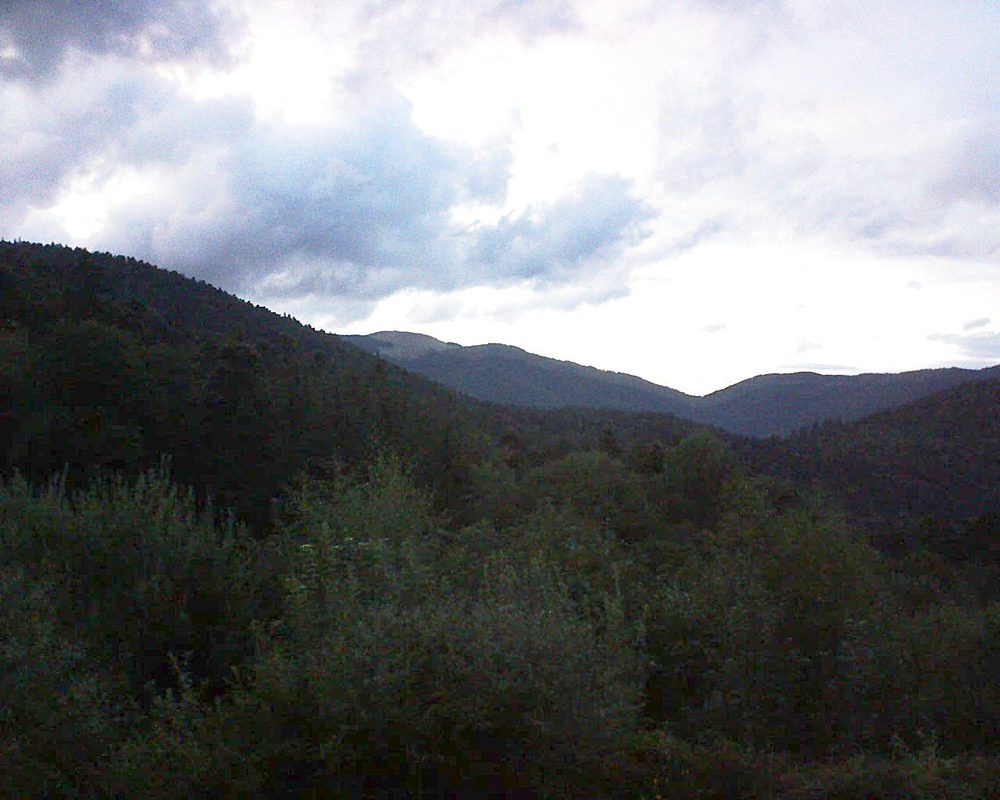Le petit ballon vu depuis le Domaine Langmatt à Murbach le 13.08.2018 à 21:00 Le petit ballon (Alsace, Vosges) le 13.08.2018 à 21:00