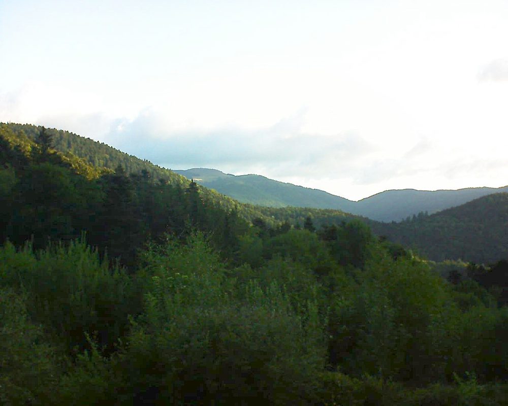 Le petit ballon vu depuis le Domaine Langmatt à Murbach le 14.08.2018 à 07:15 Le petit ballon (Alsace, Vosges) le 14.08.2018 à 07:15