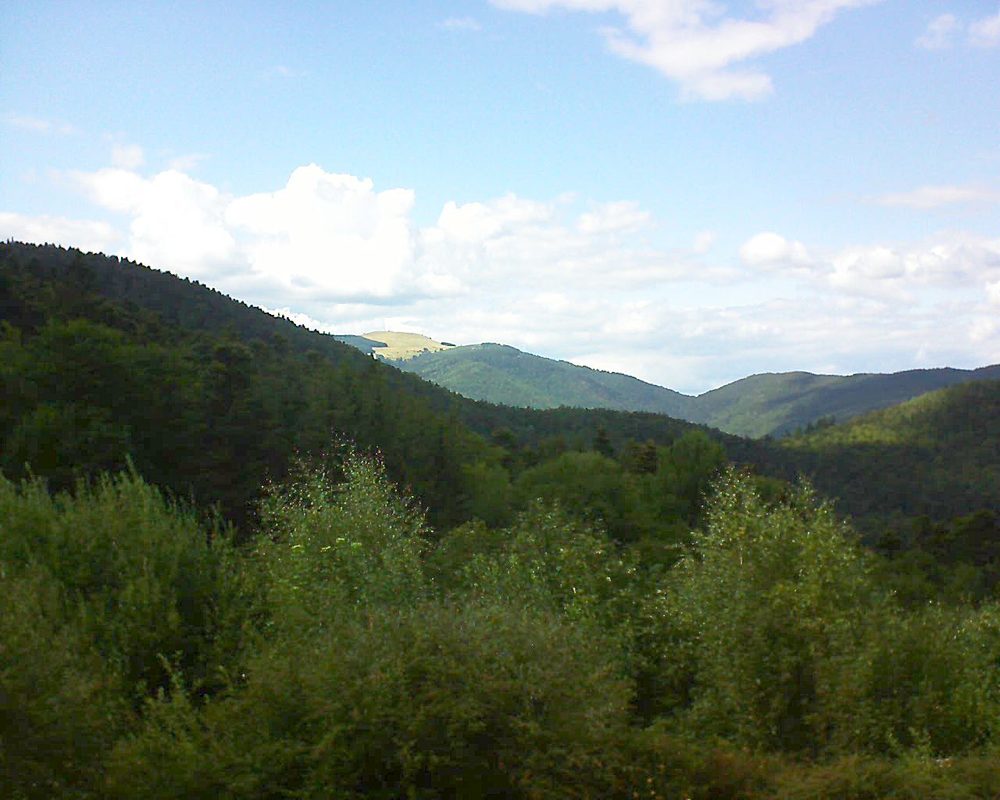Le petit ballon vu depuis le Domaine Langmatt à Murbach le 14.08.2018 à 16:30 Le petit ballon (Alsace, Vosges) le 14.08.2018 à 16:30