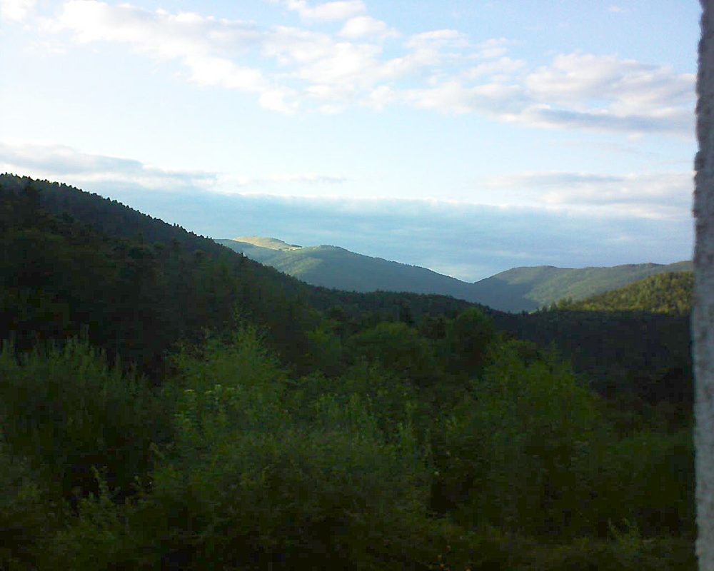 Le petit ballon vu depuis le Domaine Langmatt à Murbach le 14.08.2018 à 19:30 Le petit ballon (Alsace, Vosges) le 14.08.2018 à 19:30