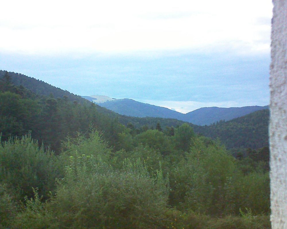 Le petit ballon vu depuis le Domaine Langmatt à Murbach le 14.08.2018 à 20:45 Le petit ballon (Alsace, Vosges) le 14.08.2018 à 20:45