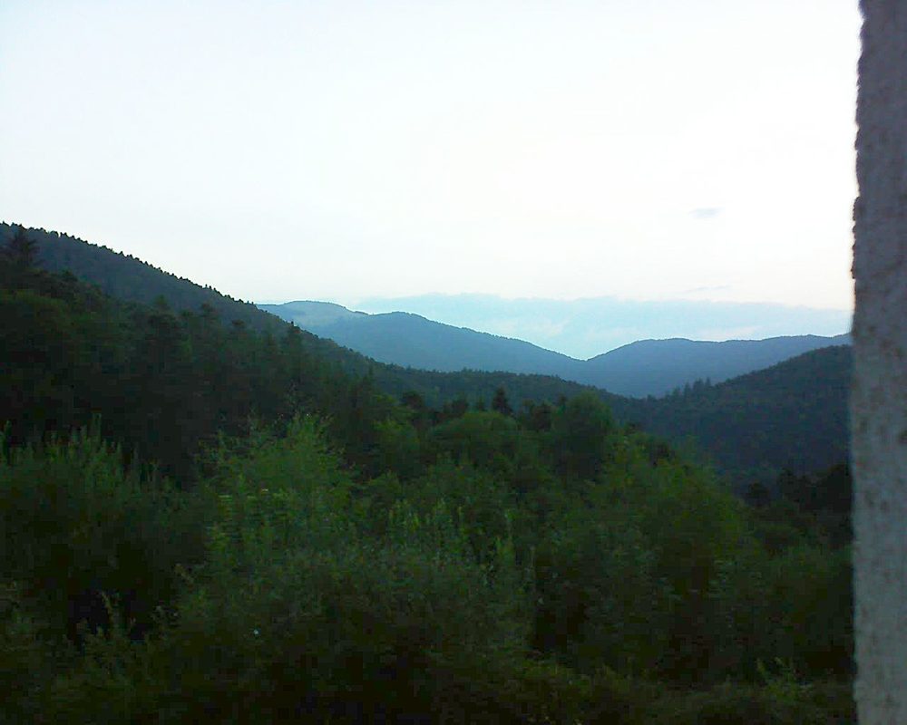 Le petit ballon vu depuis le Domaine Langmatt à Murbach le 15.08.2018 à 06:30 Le petit ballon (Alsace, Vosges) le 15.08.2018 à 06:30