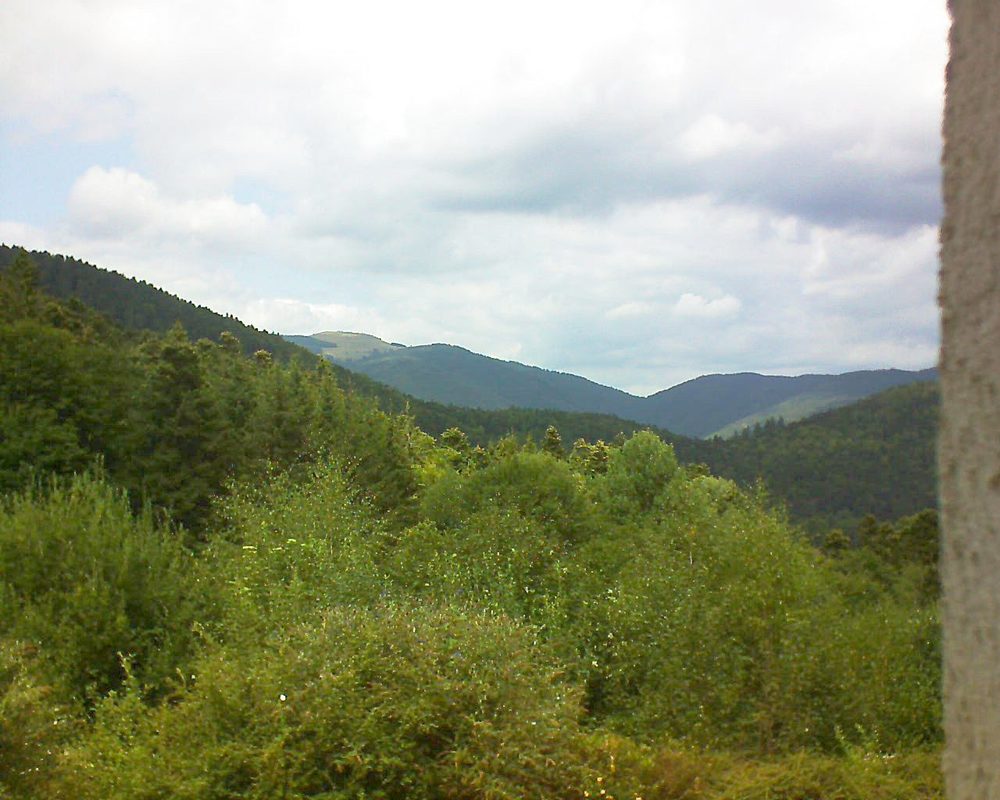 Le petit ballon vu depuis le Domaine Langmatt à Murbach le 15.08.2018 à 14:00 Le petit ballon (Alsace, Vosges) le 15.08.2018 à 14:00
