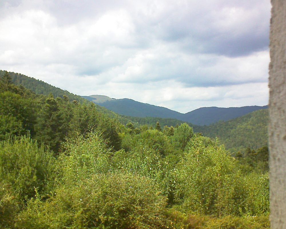Le petit ballon vu depuis le Domaine Langmatt à Murbach le 15.08.2018 à 15:30 Le petit ballon (Alsace, Vosges) le 15.08.2018 à 15:30