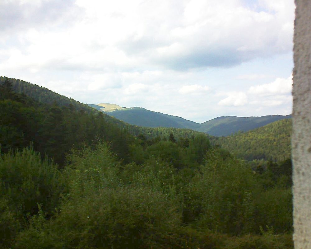 Le petit ballon vu depuis le Domaine Langmatt à Murbach le 15.08.2018 à 17:30 Le petit ballon (Alsace, Vosges) le 15.08.2018 à 17:30