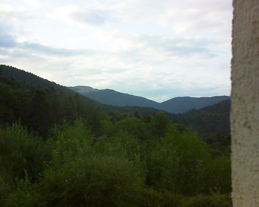 Le petit ballon vu depuis le Domaine Langmatt à Murbach le 15.08.2018 à 19:45 Le petit ballon (Alsace, Vosges) le 15.08.2018 à 19:45