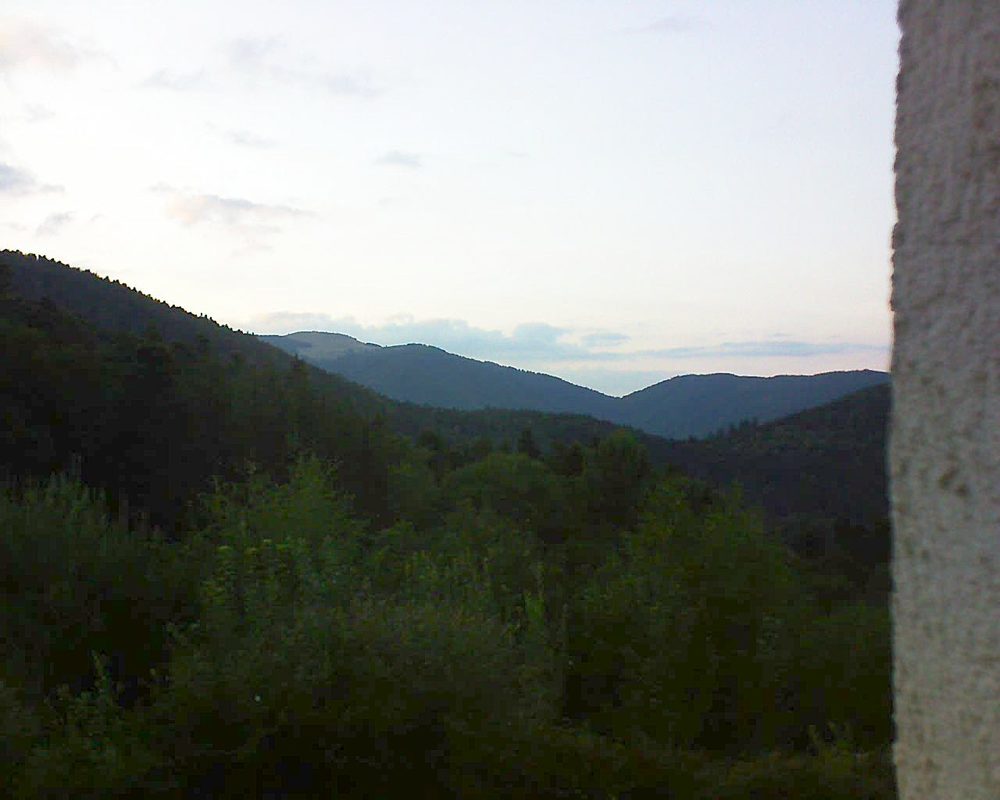 Le petit ballon vu depuis le Domaine Langmatt à Murbach le 15.08.2018 à 20:30 Le petit ballon (Alsace, Vosges) le 15.08.2018 à 20:30