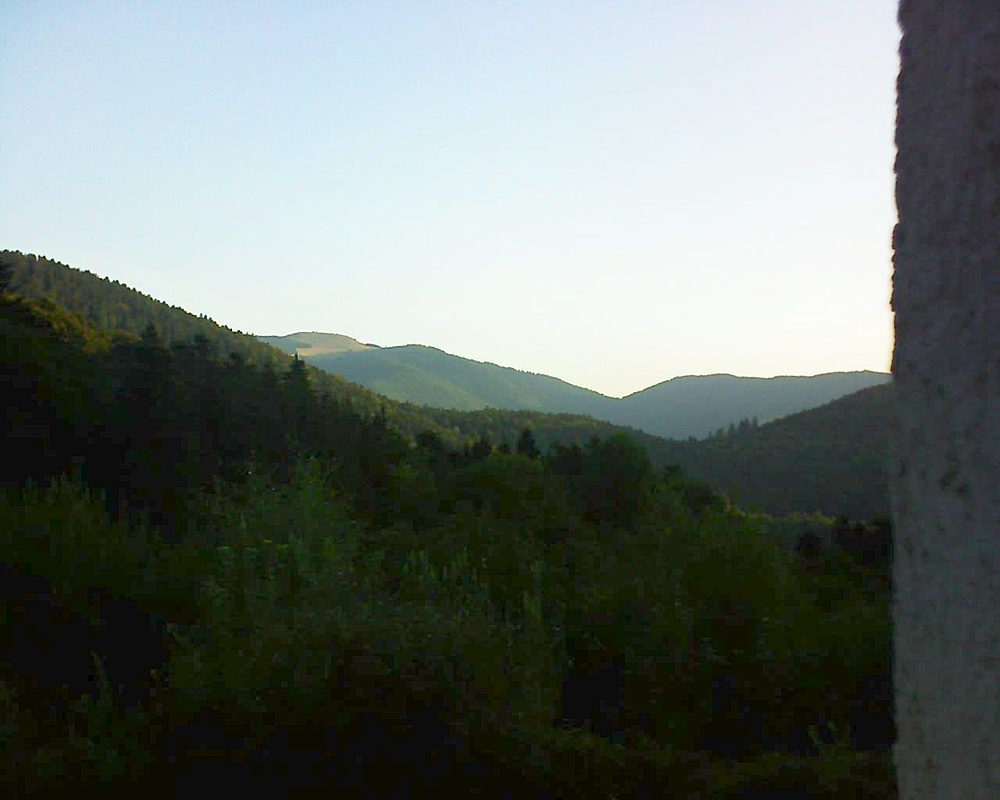 Le petit ballon vu depuis le Domaine Langmatt à Murbach le 16.08.2018 à 07:15 Le petit ballon (Alsace, Vosges) le 16.08.2018 à 07:15
