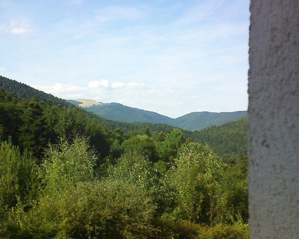 Le petit ballon vu depuis le Domaine Langmatt à Murbach le 16.08.2018 à 17:00 Le petit ballon (Alsace, Vosges) le 16.08.2018 à 17:00