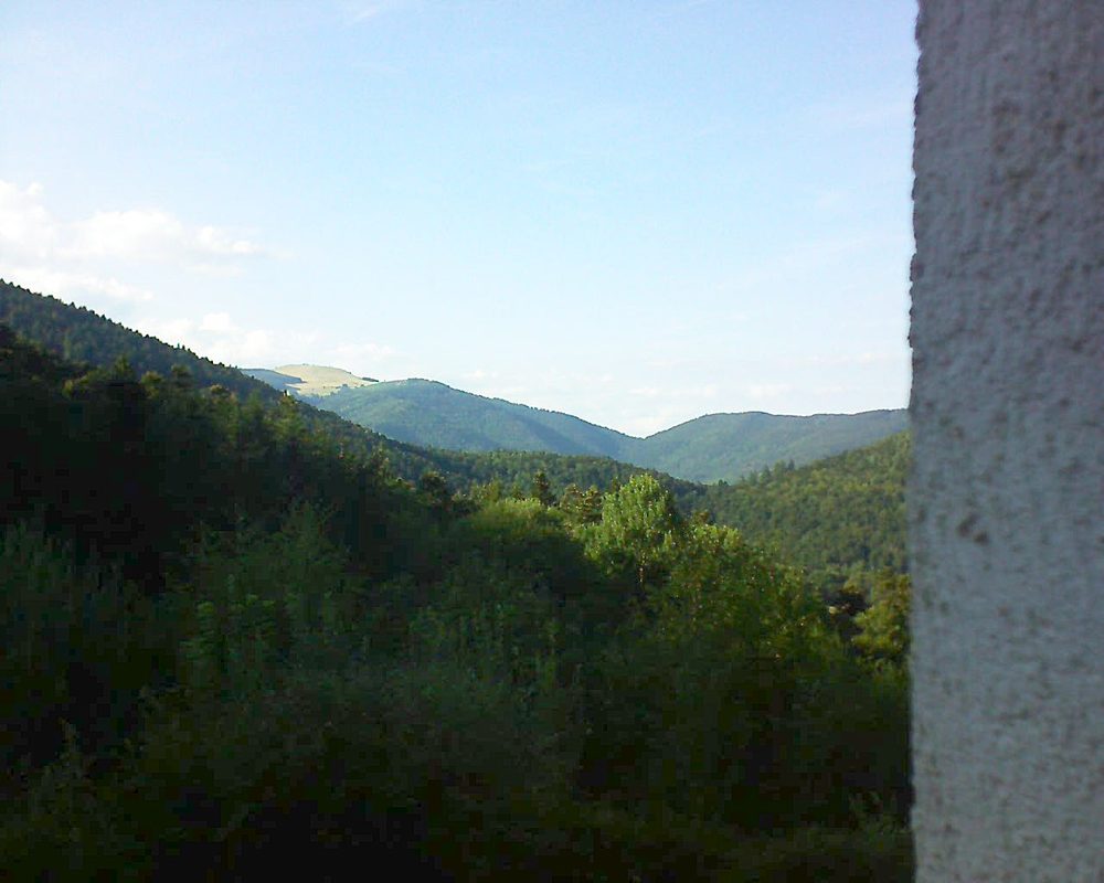 Le petit ballon vu depuis le Domaine Langmatt à Murbach le 16.08.2018 à 18:15 Le petit ballon (Alsace, Vosges) le 16.08.2018 à 18:15