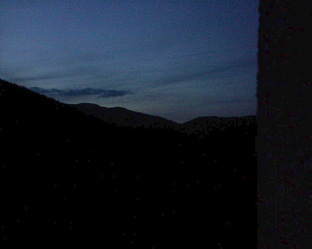 Le petit ballon vu depuis le Domaine Langmatt à Murbach le 16.08.2018 à 21:15 Le petit ballon (Alsace, Vosges) le 16.08.2018 à 21:15