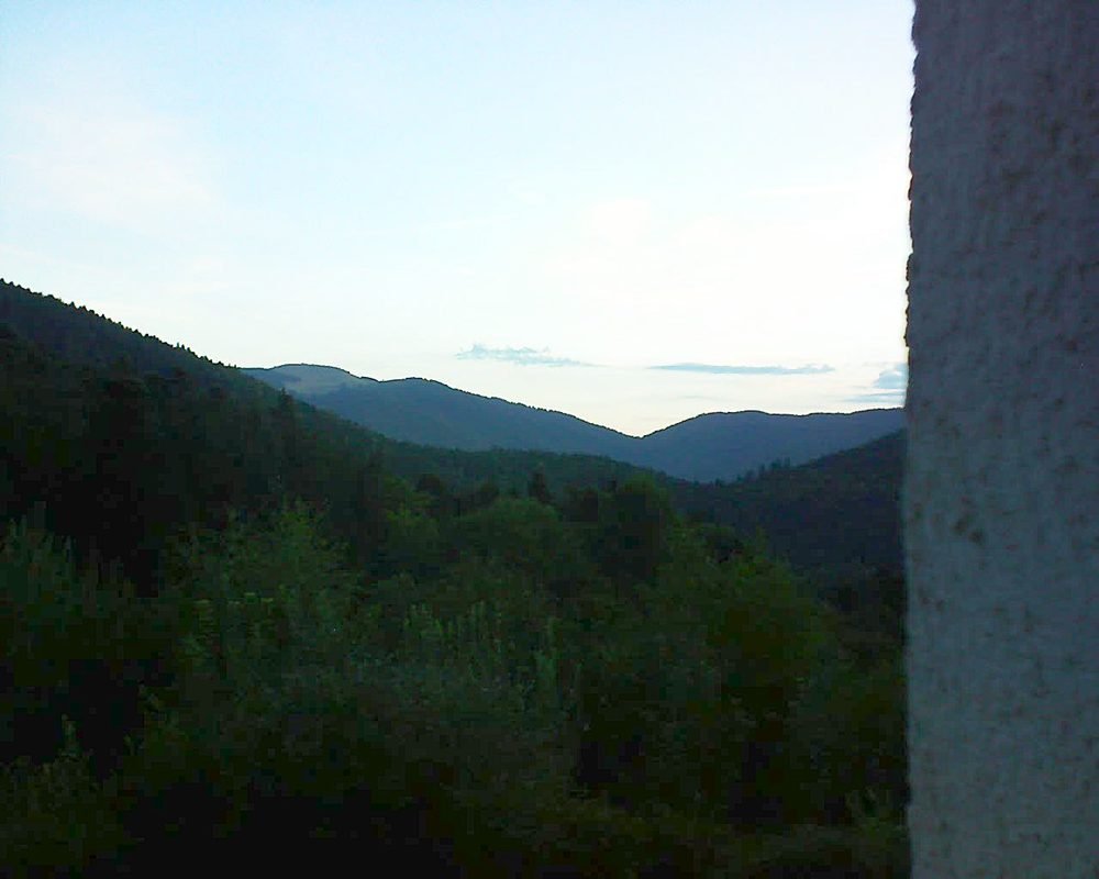 Le petit ballon vu depuis le Domaine Langmatt à Murbach le 17.08.2018 à 06:30 Le petit ballon (Alsace, Vosges) le 17.08.2018 à 06:30