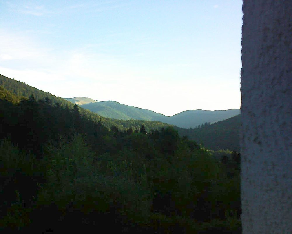 Le petit ballon vu depuis le Domaine Langmatt à Murbach le 17.08.2018 à 07:30 Le petit ballon (Alsace, Vosges) le 17.08.2018 à 07:30