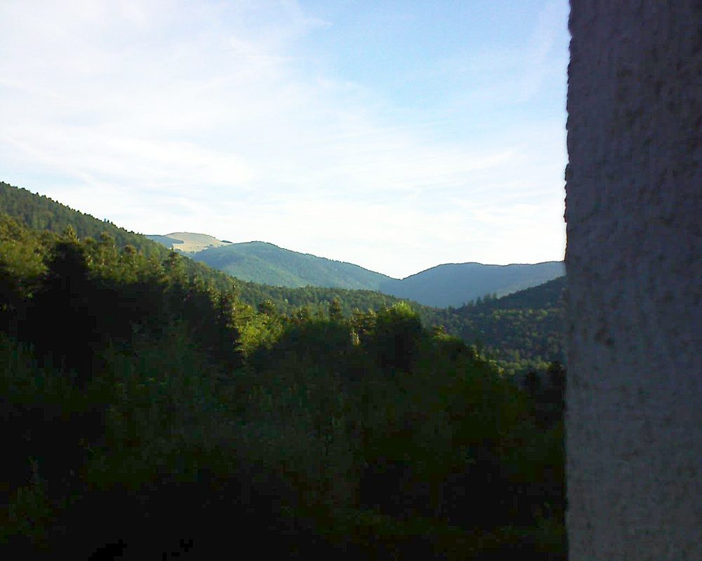 Le petit ballon vu depuis le Domaine Langmatt à Murbach le 17.08.2018 à 08:15 Le petit ballon (Alsace, Vosges) le 17.08.2018 à 08:15