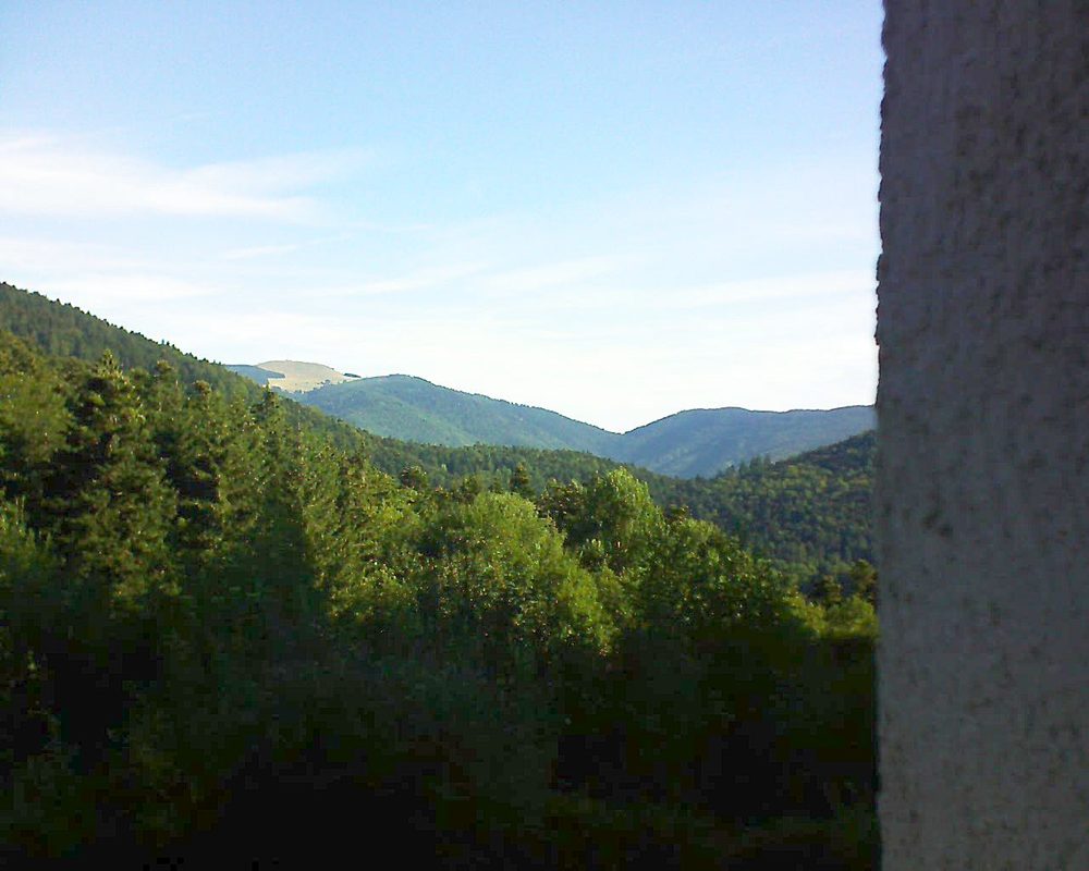Le petit ballon vu depuis le Domaine Langmatt à Murbach le 17.08.2018 à 09:00 Le petit ballon (Alsace, Vosges) le 17.08.2018 à 09:00