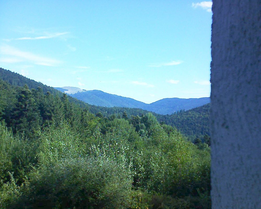 Le petit ballon vu depuis le Domaine Langmatt à Murbach le 17.08.2018 à 10:00 Le petit ballon (Alsace, Vosges) le 17.08.2018 à 10:00