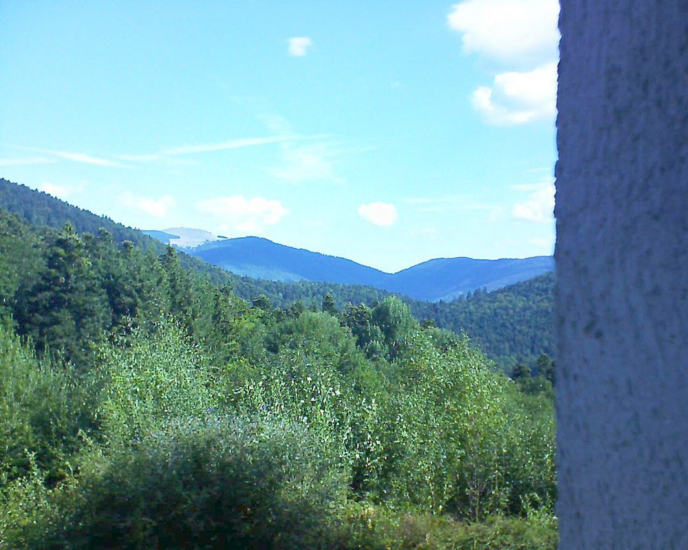 Le petit ballon vu depuis le Domaine Langmatt à Murbach le 17.08.2018 à 10:30 Le petit ballon (Alsace, Vosges) le 17.08.2018 à 10:30