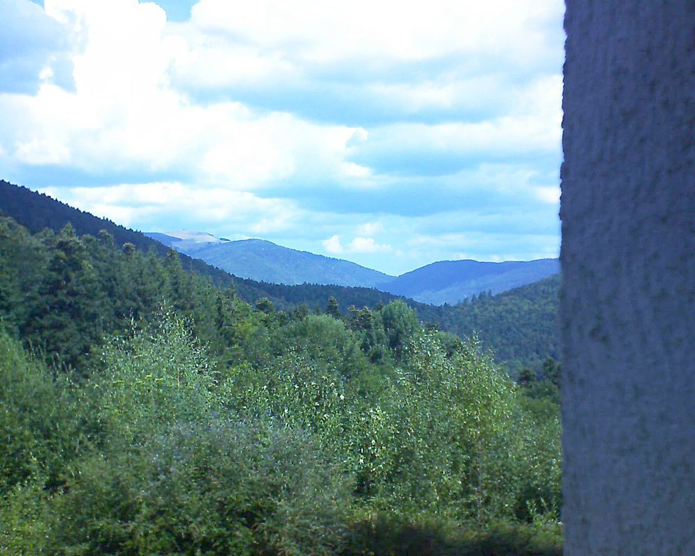 Le petit ballon vu depuis le Domaine Langmatt à Murbach le 17.08.2018 à 12:00 Le petit ballon (Alsace, Vosges) le 17.08.2018 à 12:00
