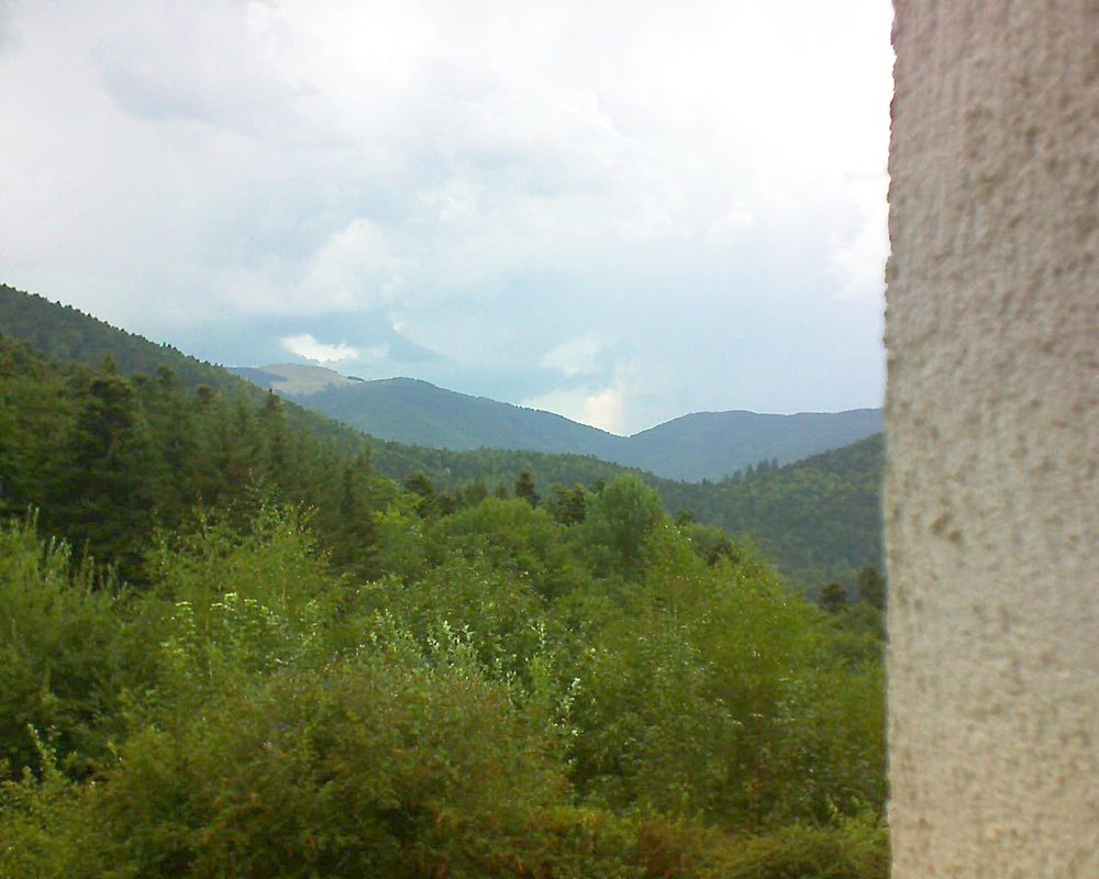 Le petit ballon vu depuis le Domaine Langmatt à Murbach le 17.08.2018 à 13:30 Le petit ballon (Alsace, Vosges) le 17.08.2018 à 13:30