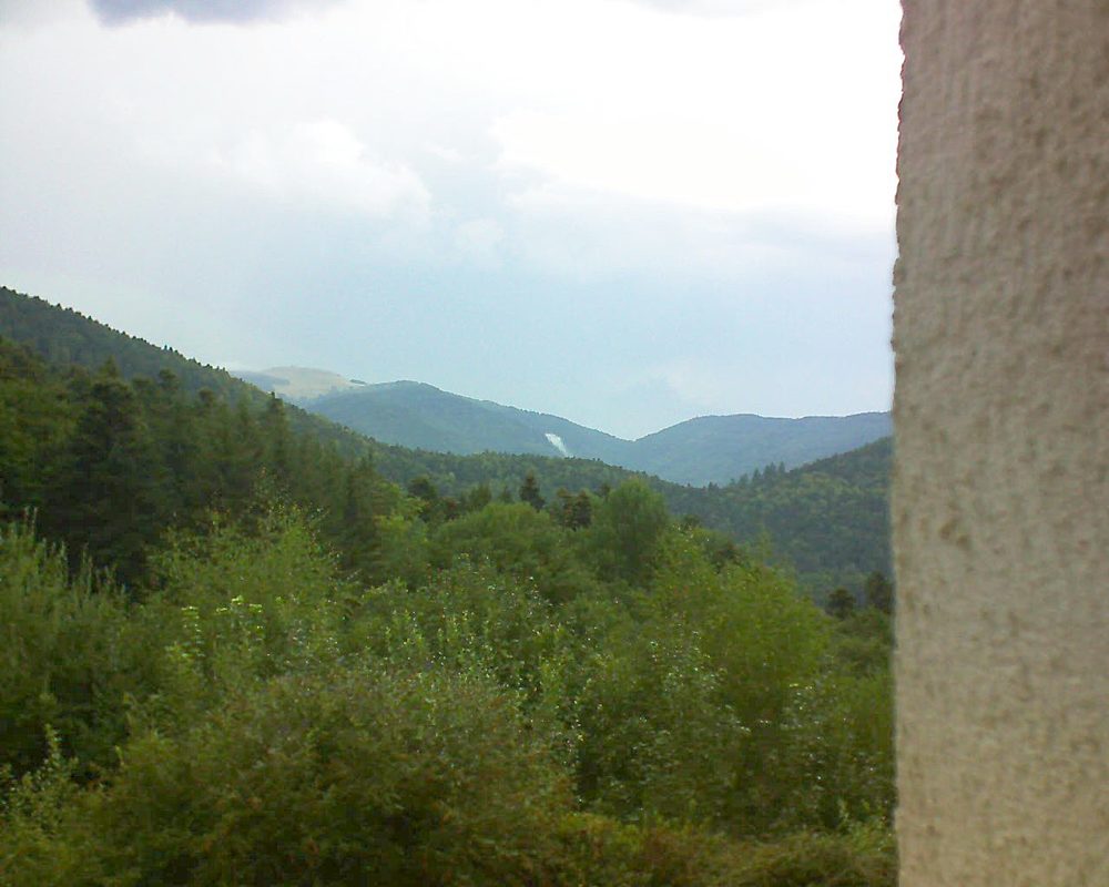 Le petit ballon vu depuis le Domaine Langmatt à Murbach le 17.08.2018 à 14:00 Le petit ballon (Alsace, Vosges) le 17.08.2018 à 14:00