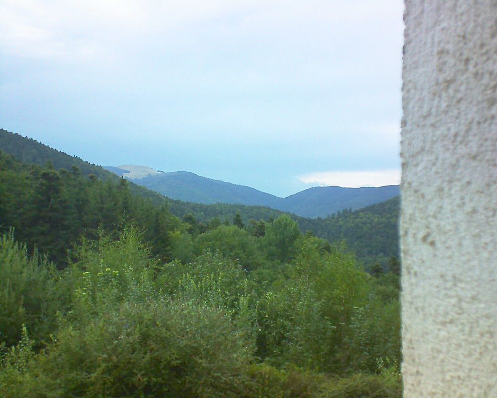 Le petit ballon vu depuis le Domaine Langmatt à Murbach le 17.08.2018 à 19:00 Le petit ballon (Alsace, Vosges) le 17.08.2018 à 19:00