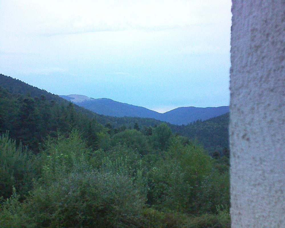 Le petit ballon vu depuis le Domaine Langmatt à Murbach le 17.08.2018 à 20:30 Le petit ballon (Alsace, Vosges) le 17.08.2018 à 20:30