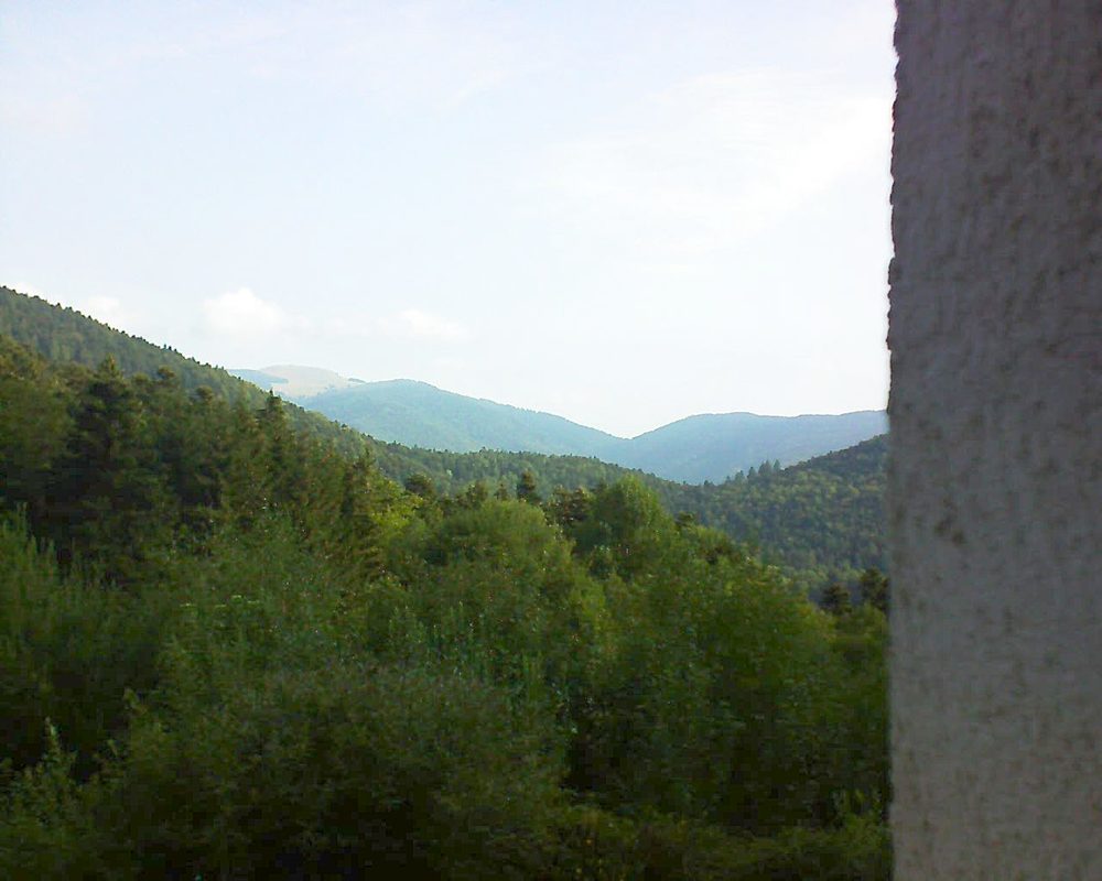 Le petit ballon vu depuis le Domaine Langmatt à Murbach le 18.08.2018 à 09:00 Le petit ballon (Alsace, Vosges) le 18.08.2018 à 09:00