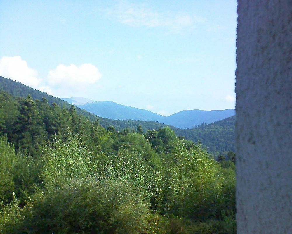 Le petit ballon vu depuis le Domaine Langmatt à Murbach le 18.08.2018 à 10:00 Le petit ballon (Alsace, Vosges) le 18.08.2018 à 10:00