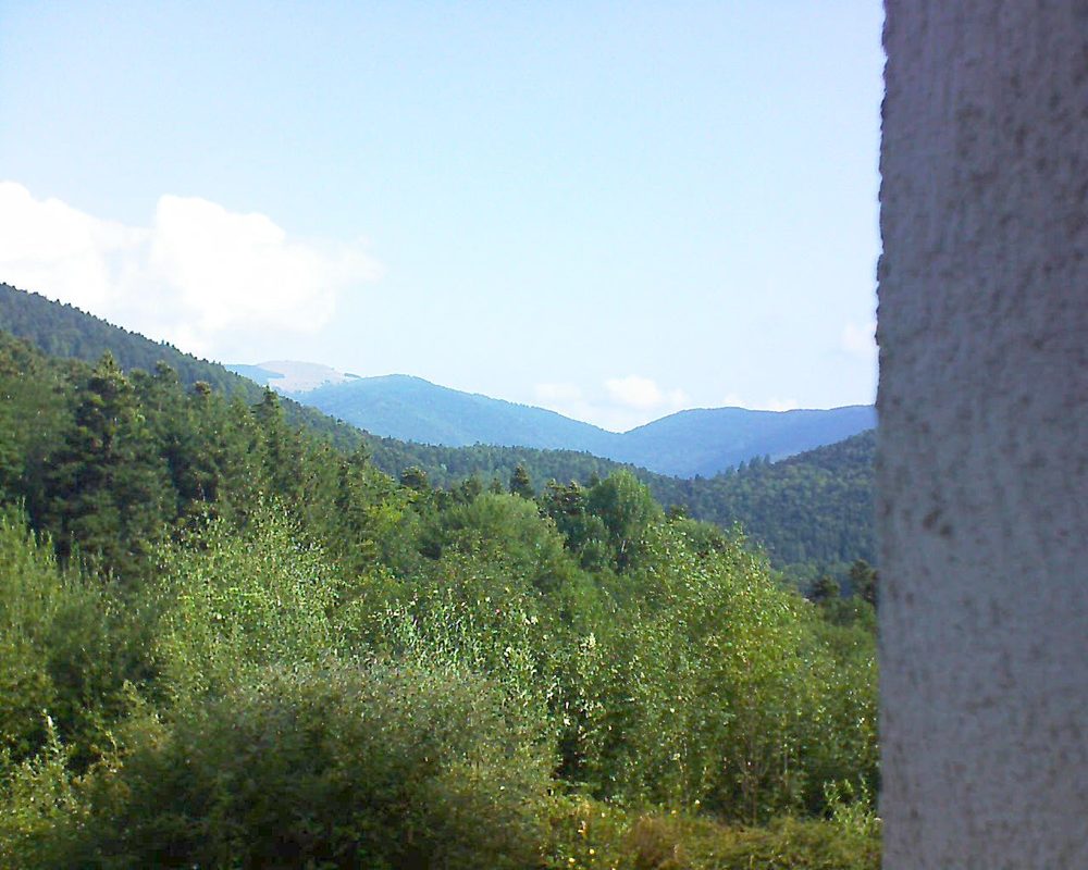 Le petit ballon vu depuis le Domaine Langmatt à Murbach le 18.08.2018 à 10:15 Le petit ballon (Alsace, Vosges) le 18.08.2018 à 10:15
