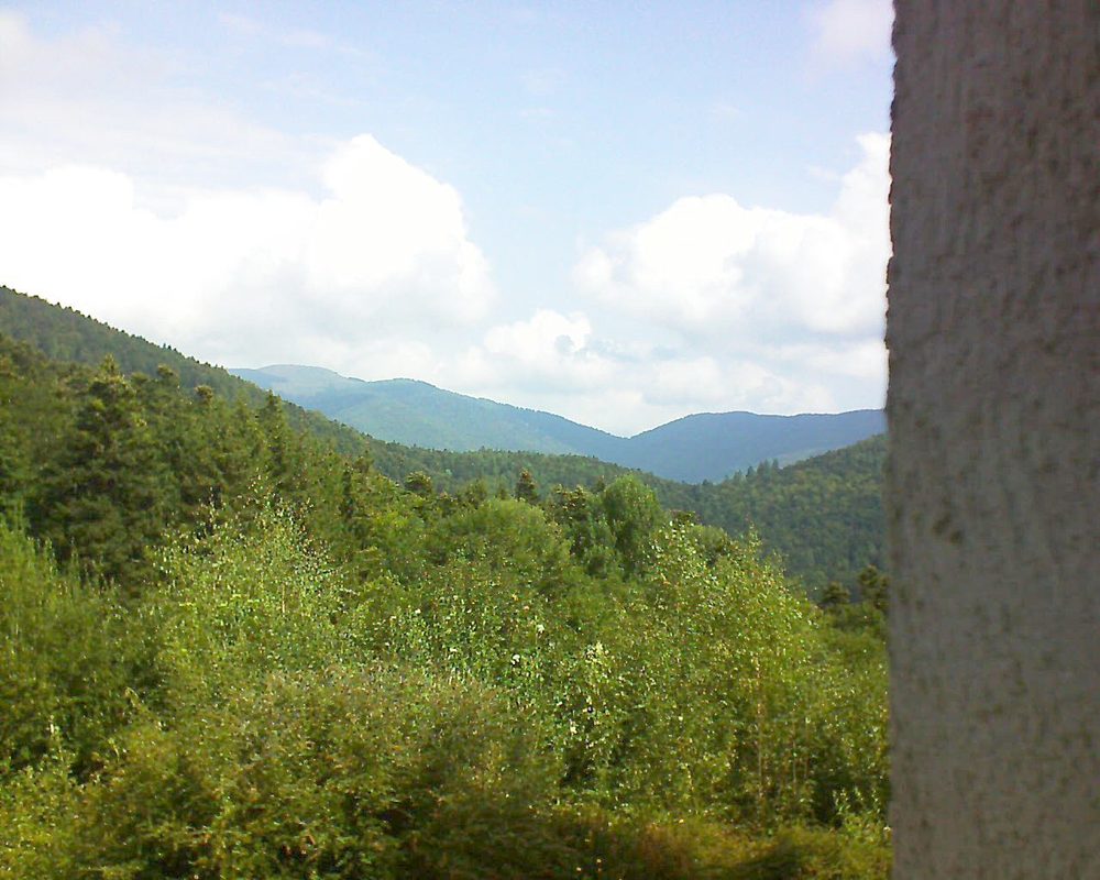Le petit ballon vu depuis le Domaine Langmatt à Murbach le 18.08.2018 à 11:30 Le petit ballon (Alsace, Vosges) le 18.08.2018 à 11:30