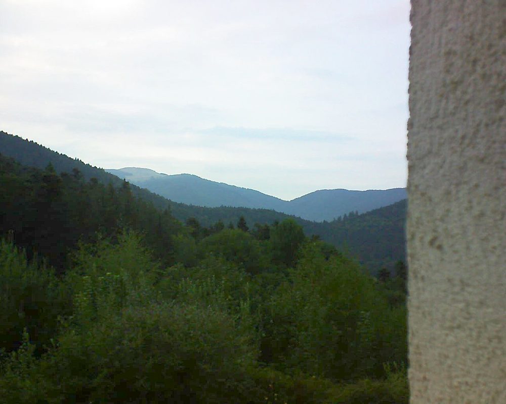 Le petit ballon vu depuis le Domaine Langmatt à Murbach le 18.08.2018 à 19:30 Le petit ballon (Alsace, Vosges) le 18.08.2018 à 19:30