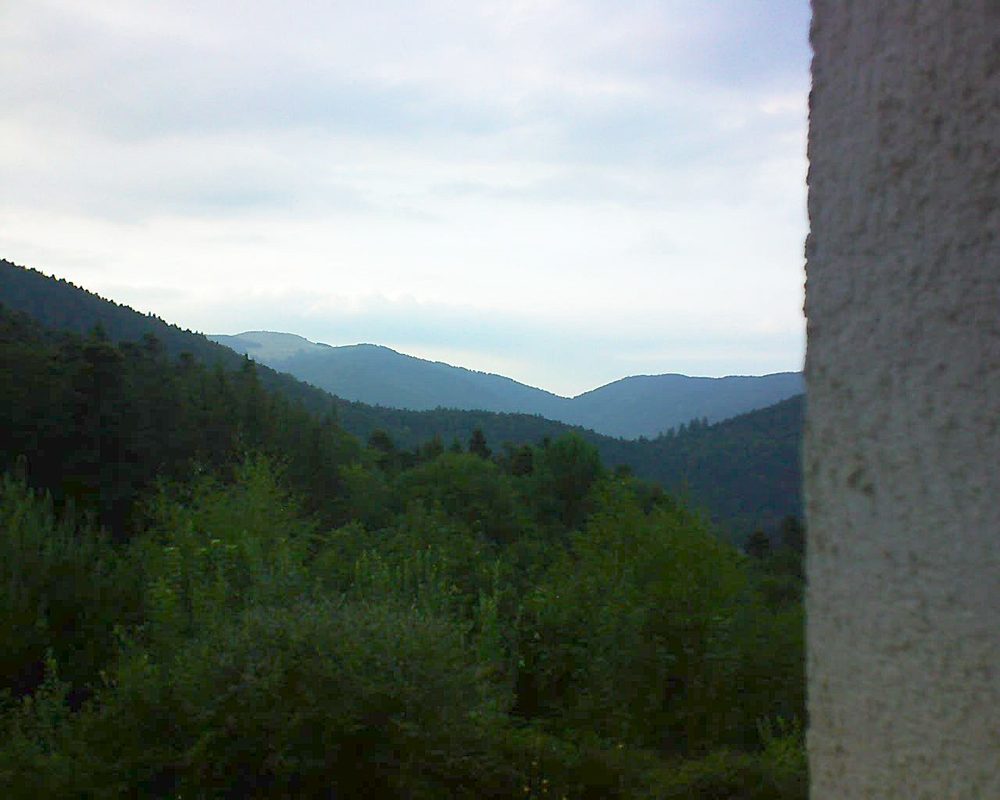 Le petit ballon vu depuis le Domaine Langmatt à Murbach le 18.08.2018 à 19:45 Le petit ballon (Alsace, Vosges) le 18.08.2018 à 19:45